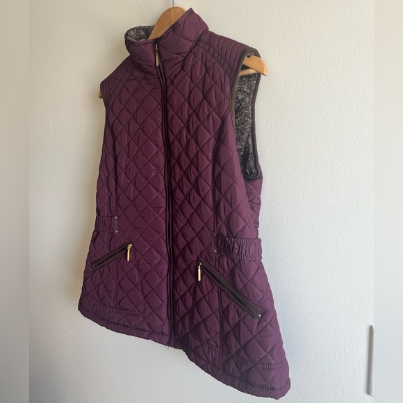 Weatherproof Maroon Zip Up Puffer Vest - Picture 3 of 8